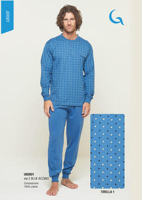 MEN'S PAJAMAS S/L U60001 Tellini S.r.l. Wholesale Clothing